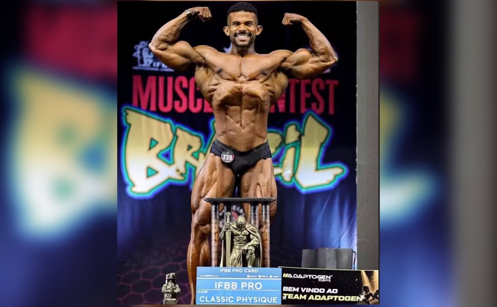 Moisés Moreira vence competição de fisiculturismo e brilha profissionalmente